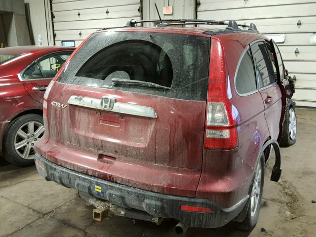 JHLRE48778C021068 - 2008 HONDA CR-V EXL MAROON photo 4