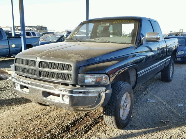 1B7HF13Z5VJ625254 - 1997 DODGE RAM 1500 BLACK photo 2