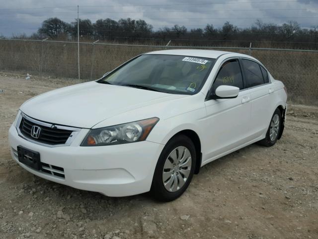 1HGCP2F32AA077259 - 2010 HONDA ACCORD LX WHITE photo 2