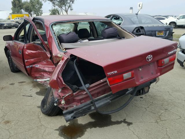 4T1BG22K4WU369519 - 1998 TOYOTA CAMRY CE MAROON photo 3