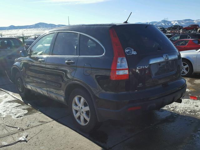 JHLRE48577C027515 - 2007 HONDA CR-V EX BLACK photo 3