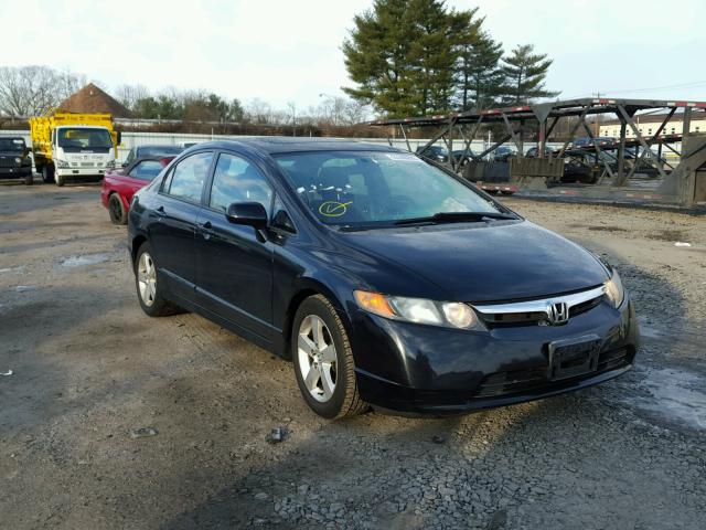 1HGFA16867L134516 - 2007 HONDA CIVIC EX BLACK photo 1