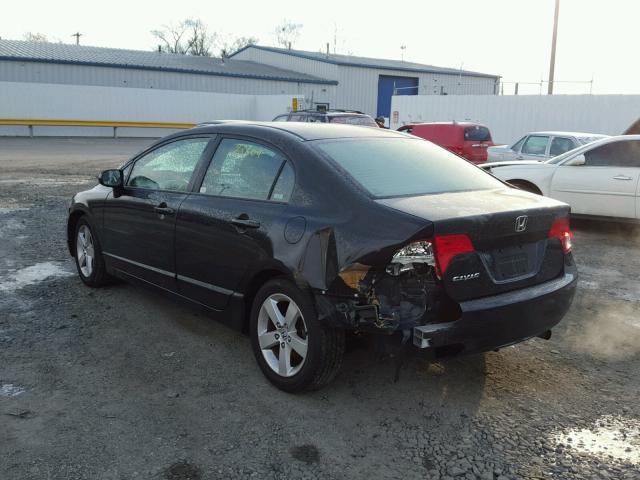 1HGFA16867L134516 - 2007 HONDA CIVIC EX BLACK photo 3