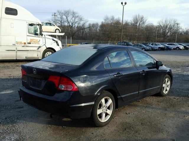1HGFA16867L134516 - 2007 HONDA CIVIC EX BLACK photo 4