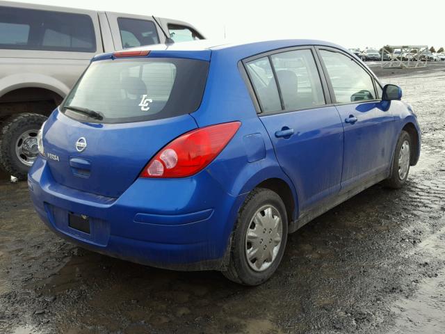 3N1BC13E98L462085 - 2008 NISSAN VERSA S BLUE photo 4