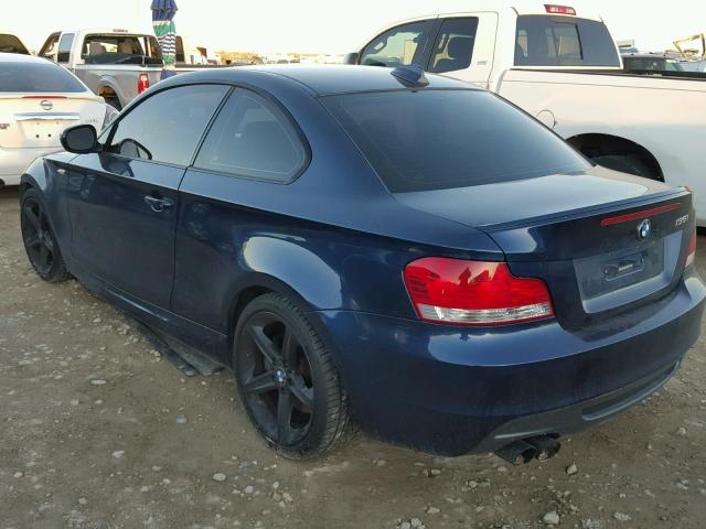 WBAUC9C52BVM09253 - 2011 BMW 135 I BLUE photo 3