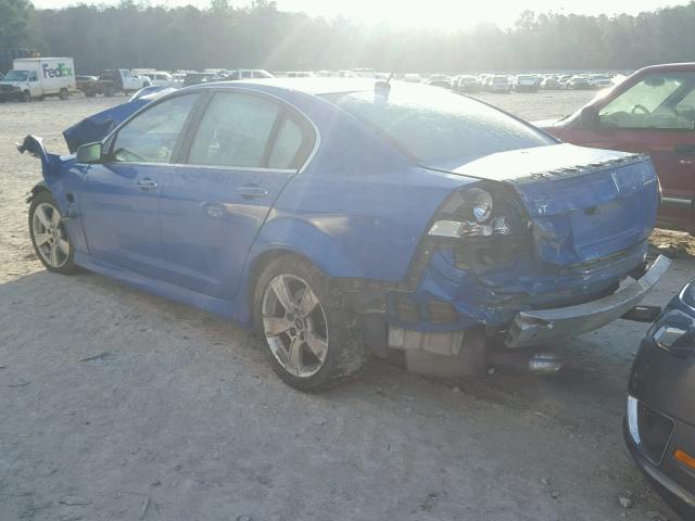 6G2EC57Y89L304265 - 2009 PONTIAC G8 GT BLUE photo 3