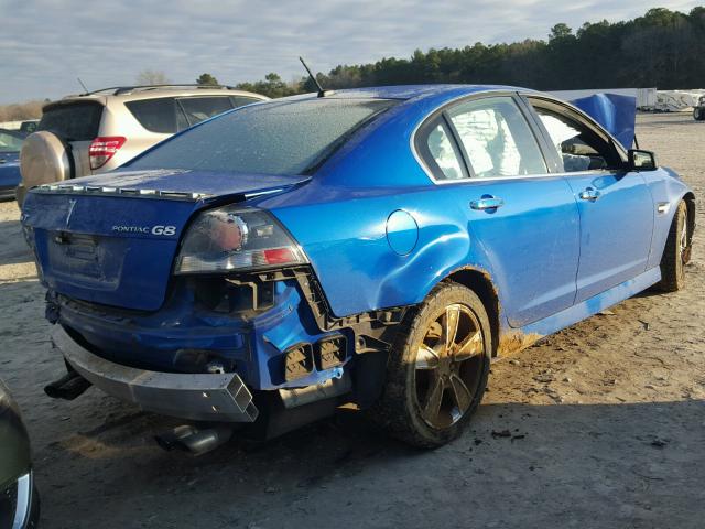 6G2EC57Y89L304265 - 2009 PONTIAC G8 GT BLUE photo 4