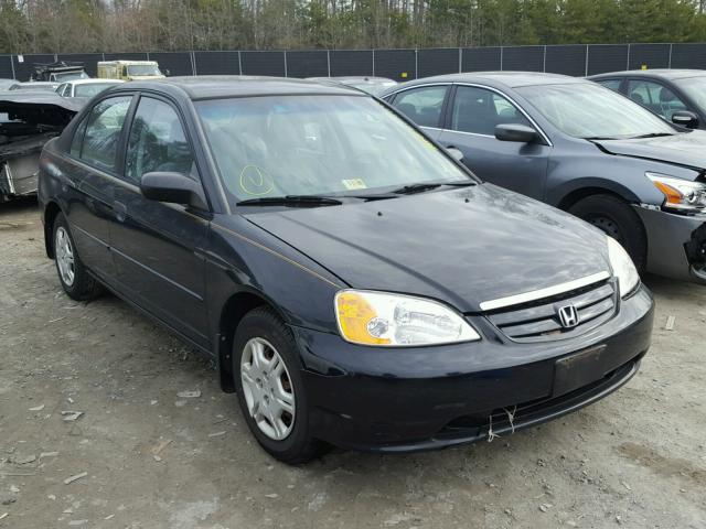 1HGES16501L061195 - 2001 HONDA CIVIC LX 黑色 照片 1