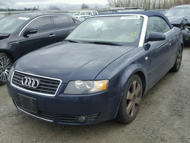 WAUAC48H96K002868 - 2006 AUDI A4 1.8 CAB BLUE photo 2