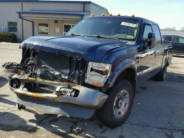 1FTSW21R18ED85440 - 2008 FORD F250 SUPER BLUE photo 2