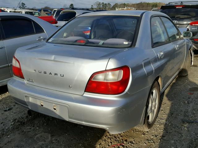 JF1GD67592G500570 - 2002 SUBARU IMPREZA RS SILVER photo 4