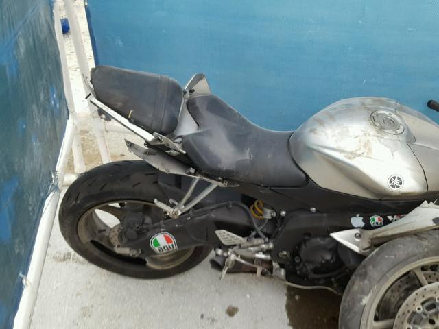 JYARJ16E78A006649 - 2008 YAMAHA YZFR6 GRAY photo 6