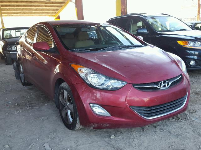 5NPDH4AE0DH233915 - 2013 HYUNDAI ELANTRA GL RED photo 1