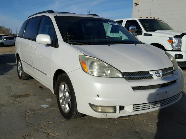 5TDZA22C54S180036 - 2004 TOYOTA SIENNA XLE WHITE photo 1