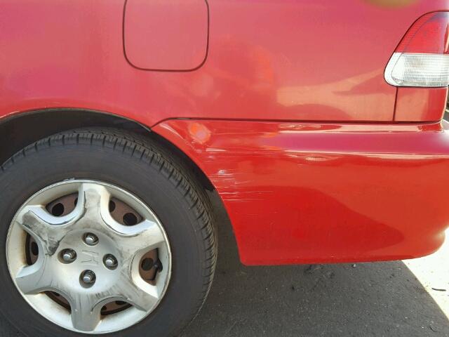 1HGEJ8240XL037741 - 1999 HONDA CIVIC EX წითელი ფოტო 9