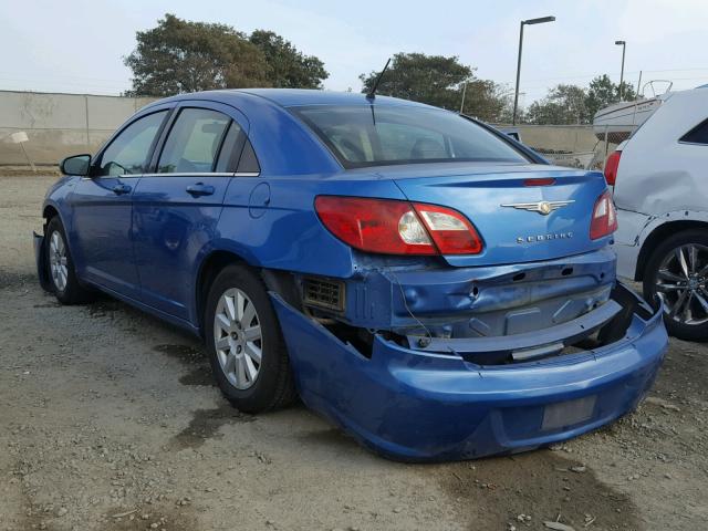 1C3LC46K27N520934 - 2007 CHRYSLER SEBRING BLUE photo 3