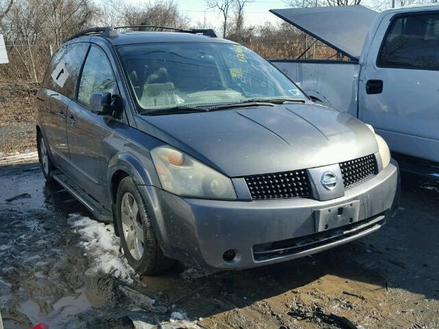 5N1BV28U54N347079 - 2004 NISSAN QUEST S GRAY photo 1