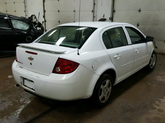 1G1AL55F177155222 - 2007 CHEVROLET COBALT LT WHITE photo 4