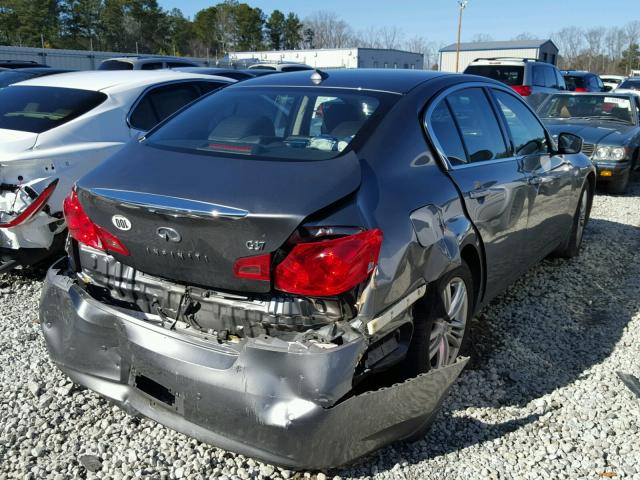 JN1CV6AP0BM501823 - 2011 INFINITI G37 BASE GRAY photo 4