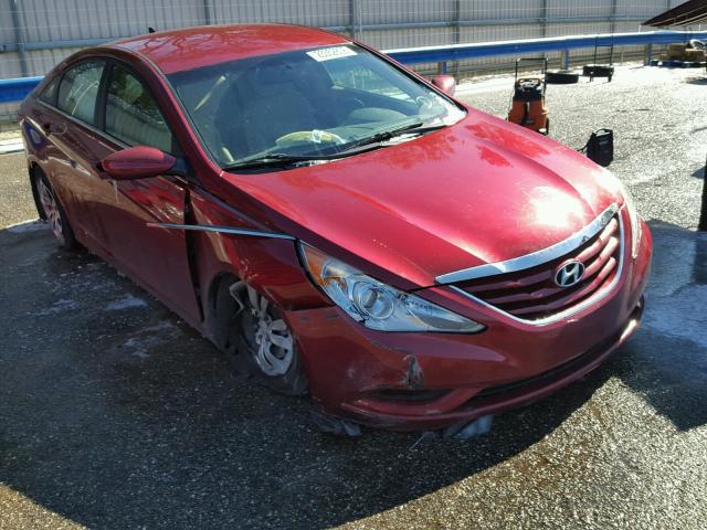 5NPEB4AC6BH276477 - 2011 HYUNDAI SONATA GLS RED photo 1