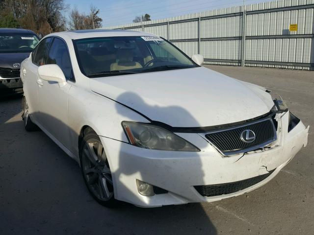 JTHBK262475041900 - 2007 LEXUS IS 250 WHITE photo 1