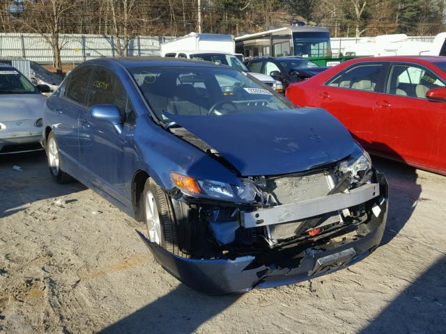 1HGFA16838L056794 - 2008 HONDA CIVIC EX BLUE photo 1