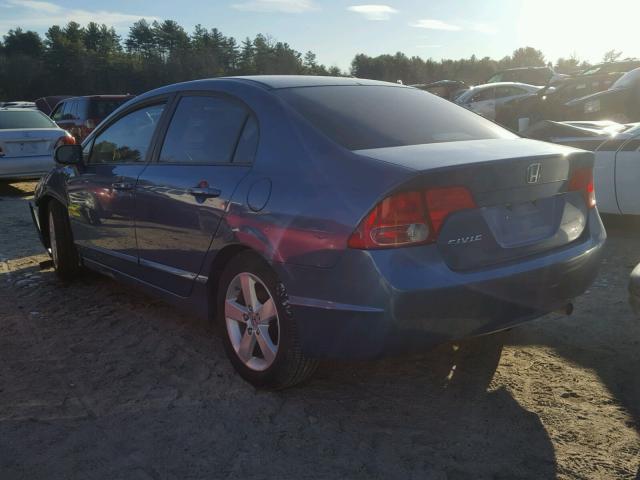 1HGFA16838L056794 - 2008 HONDA CIVIC EX BLUE photo 3