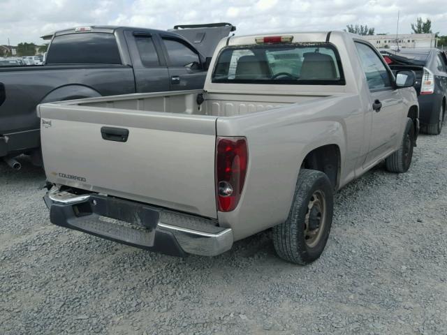 1GCCS148558288331 - 2005 CHEVROLET COLORADO BEIGE photo 4