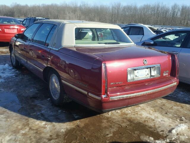 1G6KE54Y5VU261294 - 1997 CADILLAC DEVILLE DE MAROON photo 3