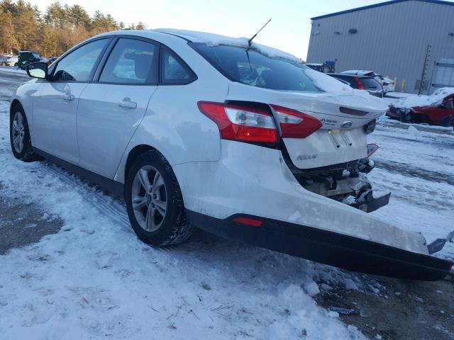 1FADP3F23EL214967 - 2014 FORD FOCUS SE WHITE photo 3