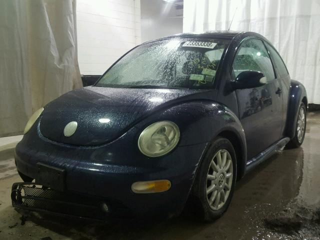 3VWCK31C04M405194 - 2004 VOLKSWAGEN NEW BEETLE BLUE photo 2