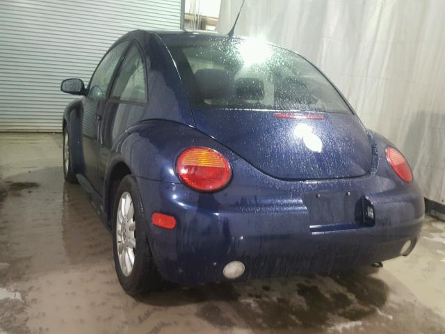 3VWCK31C04M405194 - 2004 VOLKSWAGEN NEW BEETLE BLUE photo 3