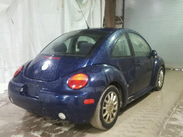 3VWCK31C04M405194 - 2004 VOLKSWAGEN NEW BEETLE BLUE photo 4