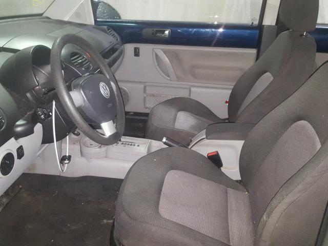 3VWCK31C04M405194 - 2004 VOLKSWAGEN NEW BEETLE BLUE photo 5