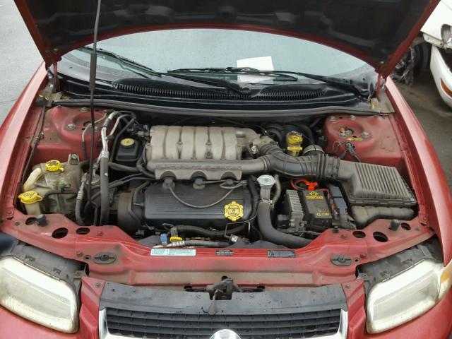 3C3EL55HXWT324713 - 1998 CHRYSLER SEBRING JX BURGUNDY photo 7