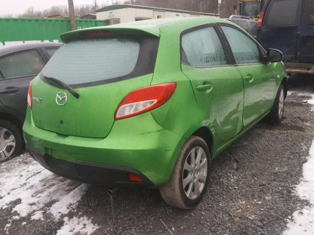 JM1DE1HY1B0127894 - 2011 MAZDA MAZDA2 GREEN photo 4