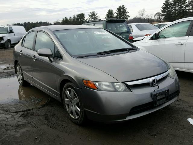 1HGFA15576L121523 - 2006 HONDA CIVIC LX SILVER photo 1