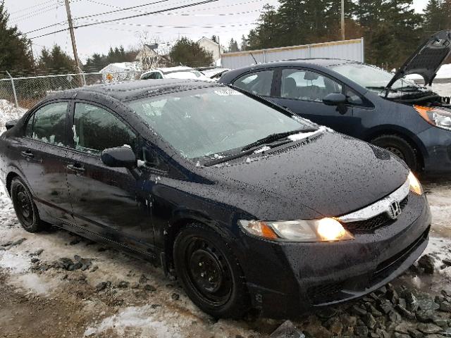 2HGFA15659H106397 - 2009 HONDA CIVIC BLACK photo 1