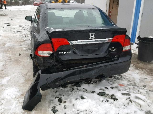 2HGFA15659H106397 - 2009 HONDA CIVIC BLACK photo 9