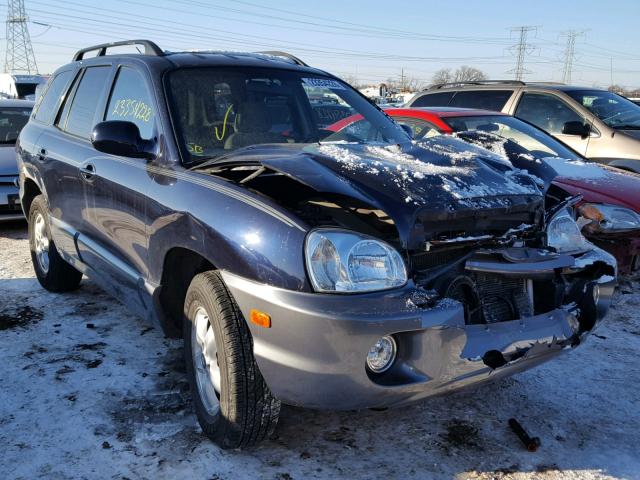 KM8SC13E15U872860 - 2005 HYUNDAI SANTA FE G BLUE photo 1