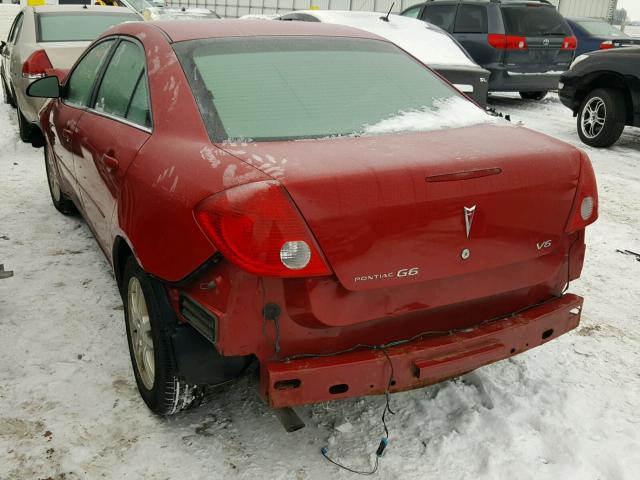 1G2ZG558864115384 - 2006 PONTIAC G6 SE1 RED photo 3