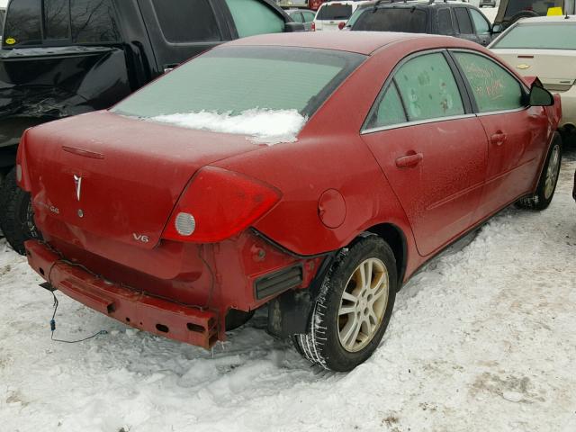 1G2ZG558864115384 - 2006 PONTIAC G6 SE1 RED photo 4