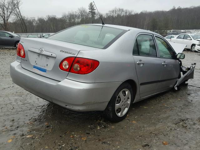 2T1BR32E37C816693 - 2007 TOYOTA COROLLA CE SILVER photo 4