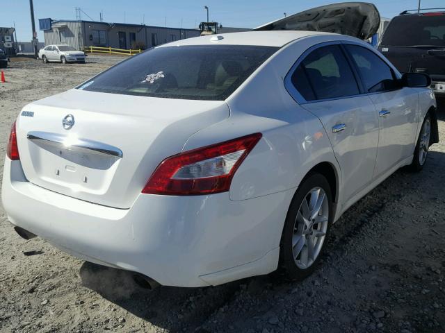 1N4AA5AP9AC829231 - 2010 NISSAN MAXIMA S WHITE photo 4