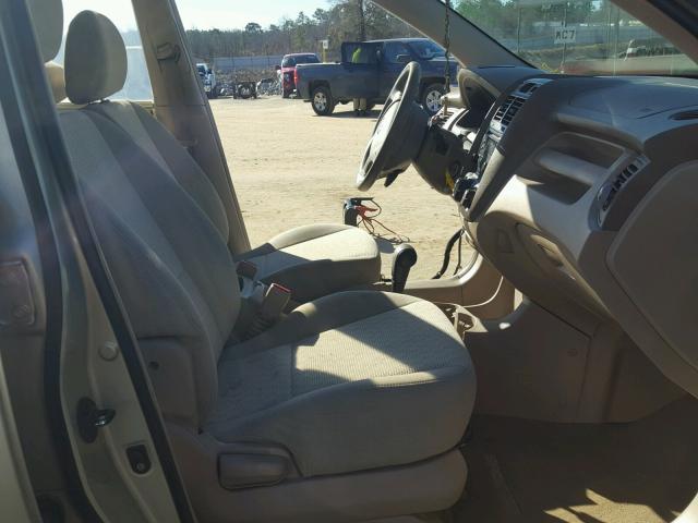 KNDJF724077412691 - 2007 KIA SPORTAGE L TAN photo 5