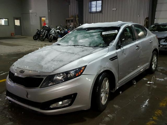 KNAGM4A78C5291440 - 2012 KIA OPTIMA LX SILVER photo 2