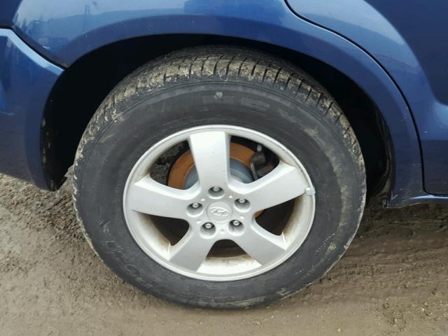 KM8JM12B65U191187 - 2005 HYUNDAI TUCSON GL BLUE photo 9