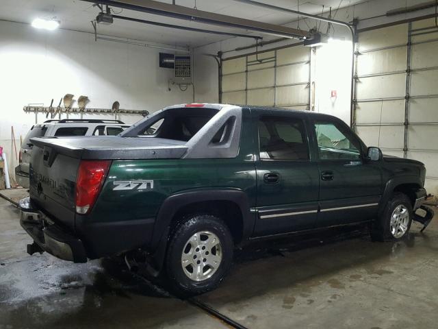 3GNEK13T53G232709 - 2003 CHEVROLET AVALANCHE GREEN photo 4