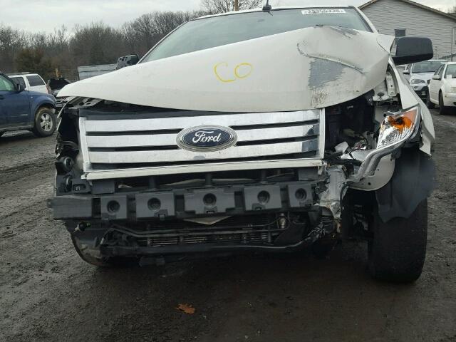 2FMDK3GC9ABA57855 - 2010 FORD EDGE SE WHITE photo 9